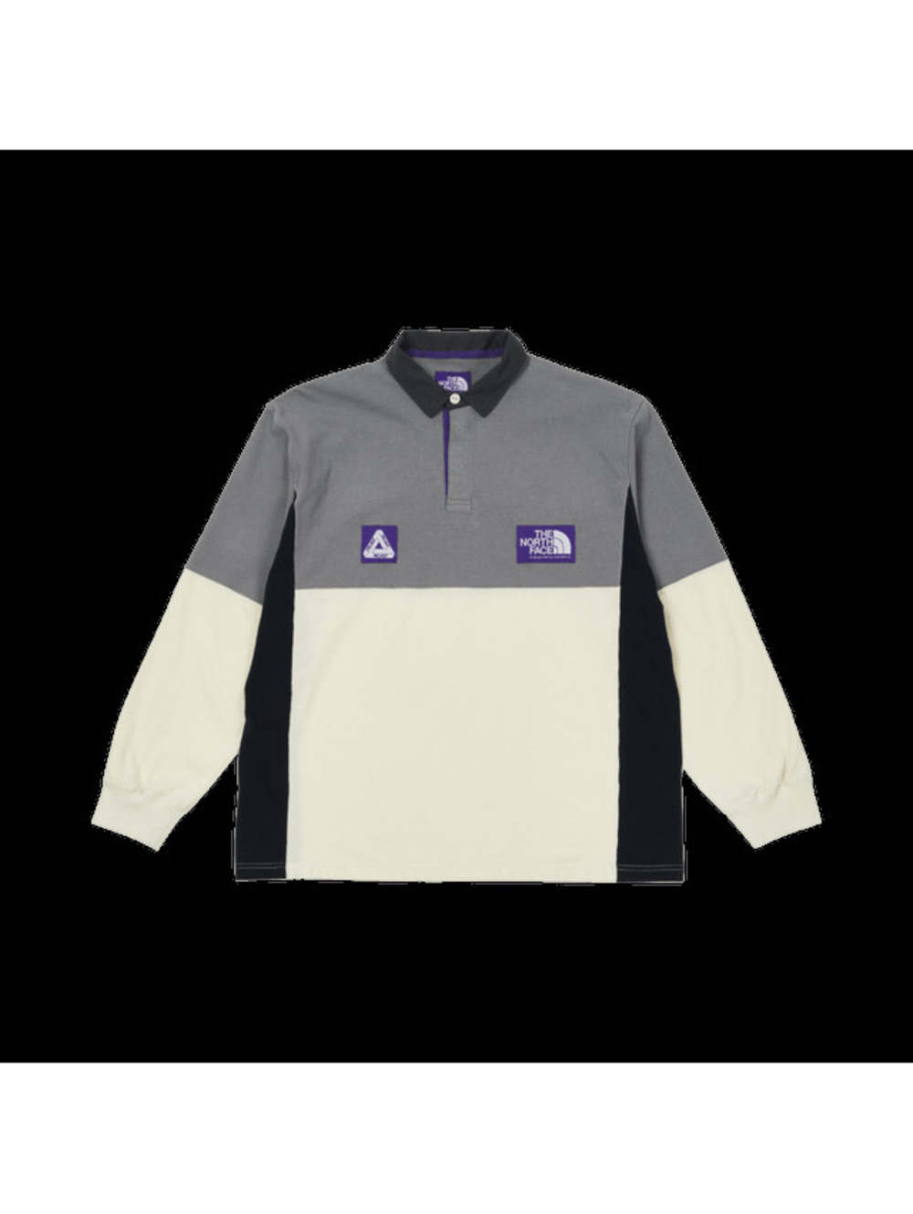 Palace x TNF Purple Label High Bulky Rugby Shirt • L